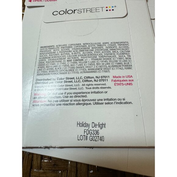 Color Street 100% Real Nail Polish Strips Variety Pack Bundle Of 5 NEW - Picture 11 of 12